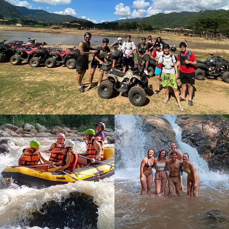 ATV + White Water Rafting + Waterfall